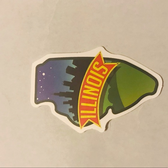 Illinois Matte Finish PVC Removable Waterproof Decor Accent Sticker - Picture 4 of 9